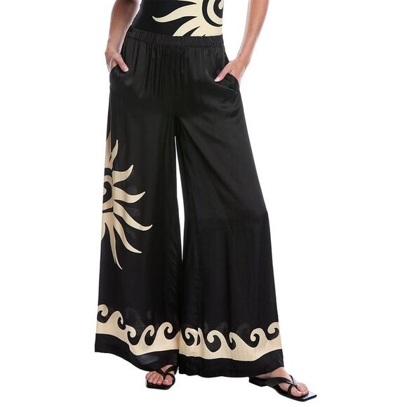 Weworewhat Womens  Beach Pant, Black - Picture 1 of 3